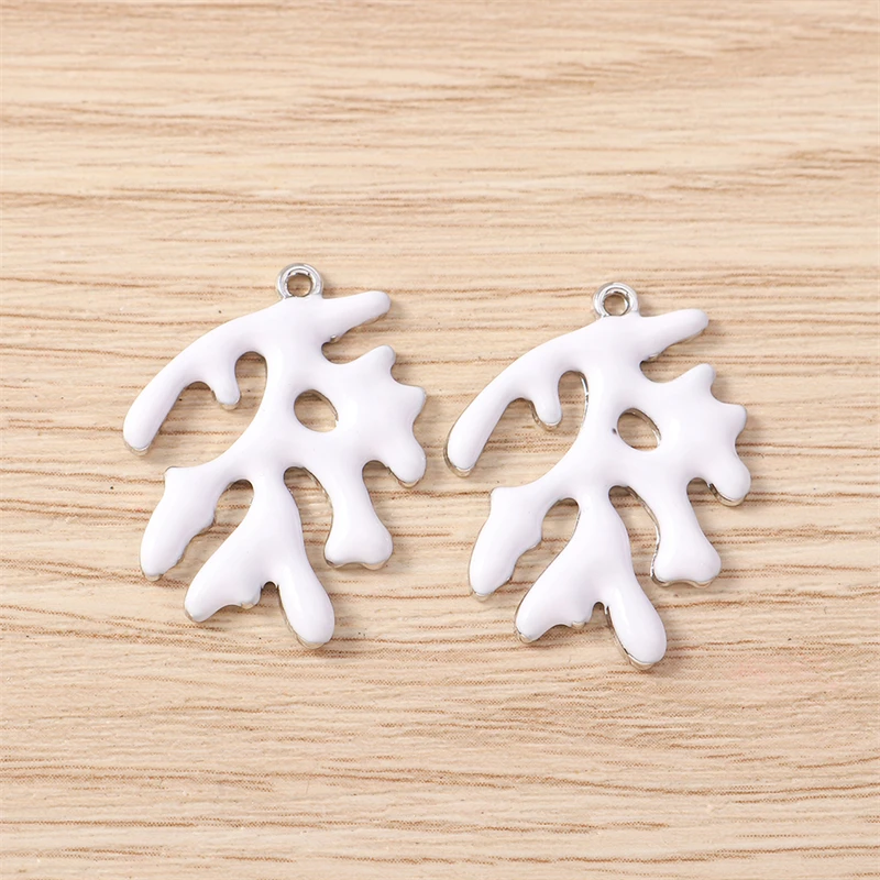 5 Stück 19x24mm Niedliche Emaille-Anhänger mit Meereslebewesen und Korallen für Schmuckherstellung, Halsketten, Ohrringe, Armbänder, DIY-Bastelzubehör – Detail 10