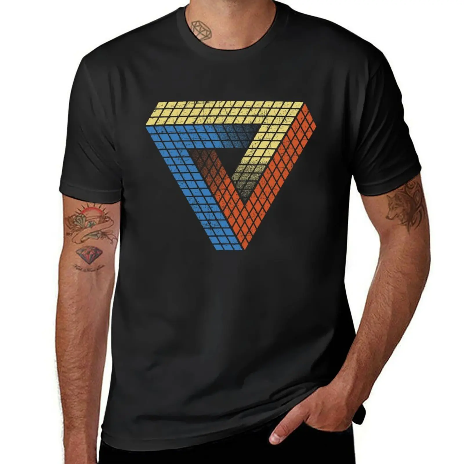 Penrose Puzzle T-Shirt shirts graphic tees customs design your own tees fitted t shirts for men