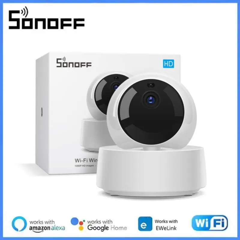 

SONOFF 1080P HD IP Security Camera WiFi Wireless APP Controled GK-200MP2-B Motion Detective 360° Viewing Activity Alert Camera