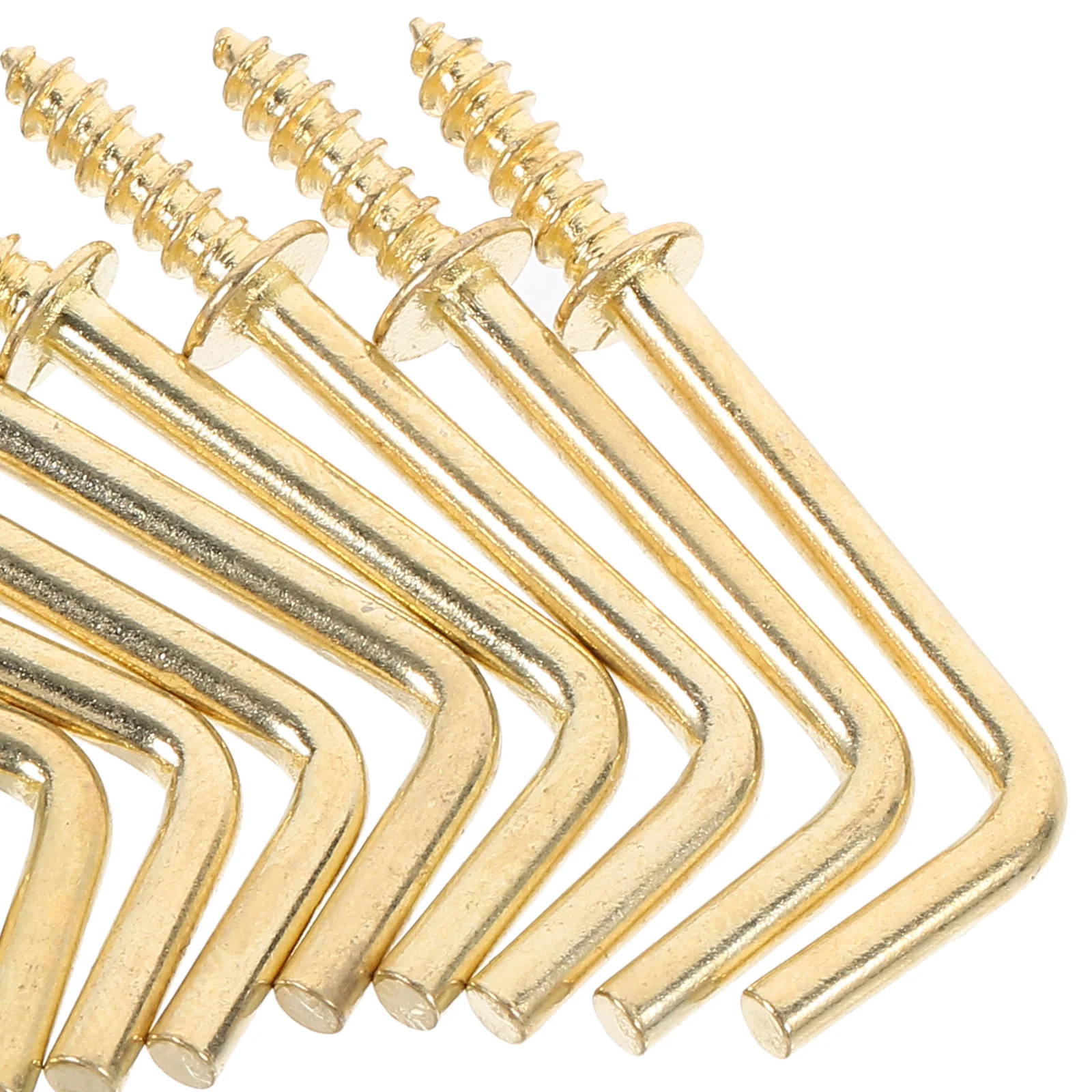 Gancho de tornillo de ángulo recto, ganchos de imagen, perchas de uñas en forma de foto, tornillos pequeños, autorroscantes colgantes pequeños, 50 piezas