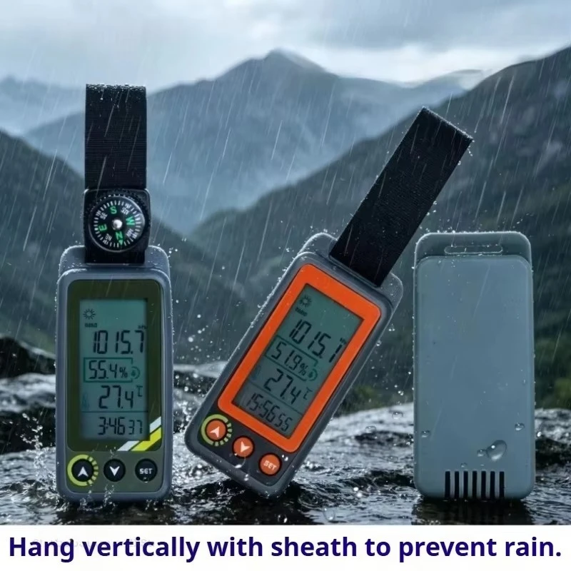 Digital Thermometer Hygrometer Portable Waterproof Multifunctional LCD Outdoor Weather Station Humidity Sensor