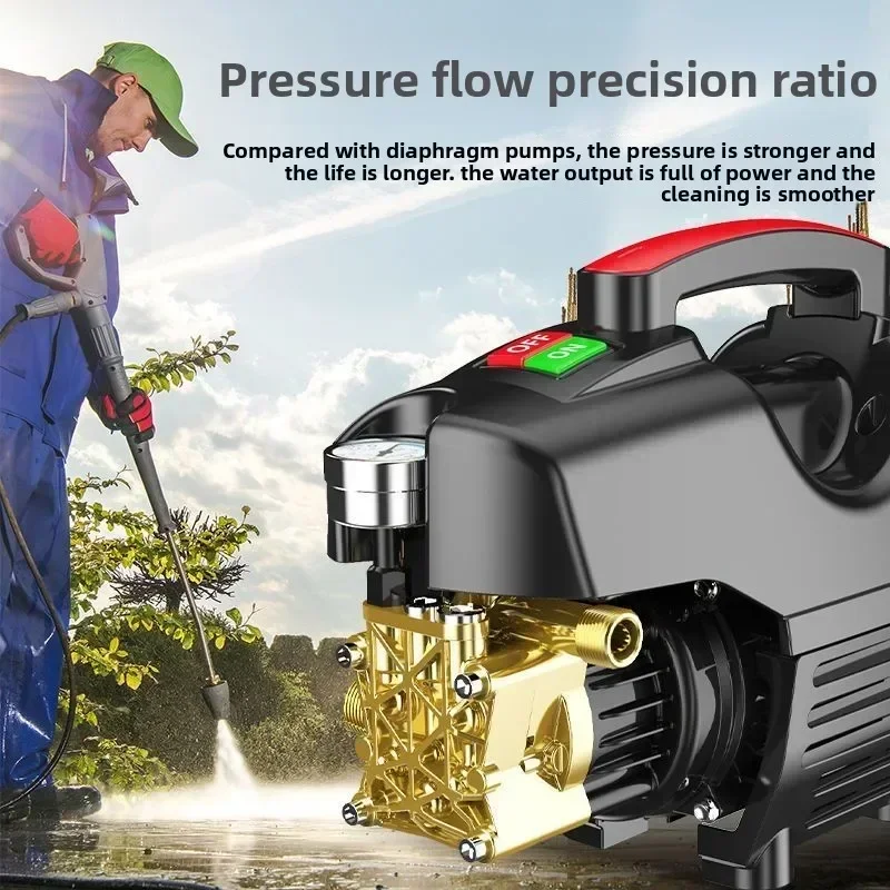 

Мощная бытовая автомойка высокого давления 220В, многофункциональная машина для чистки автомобилей