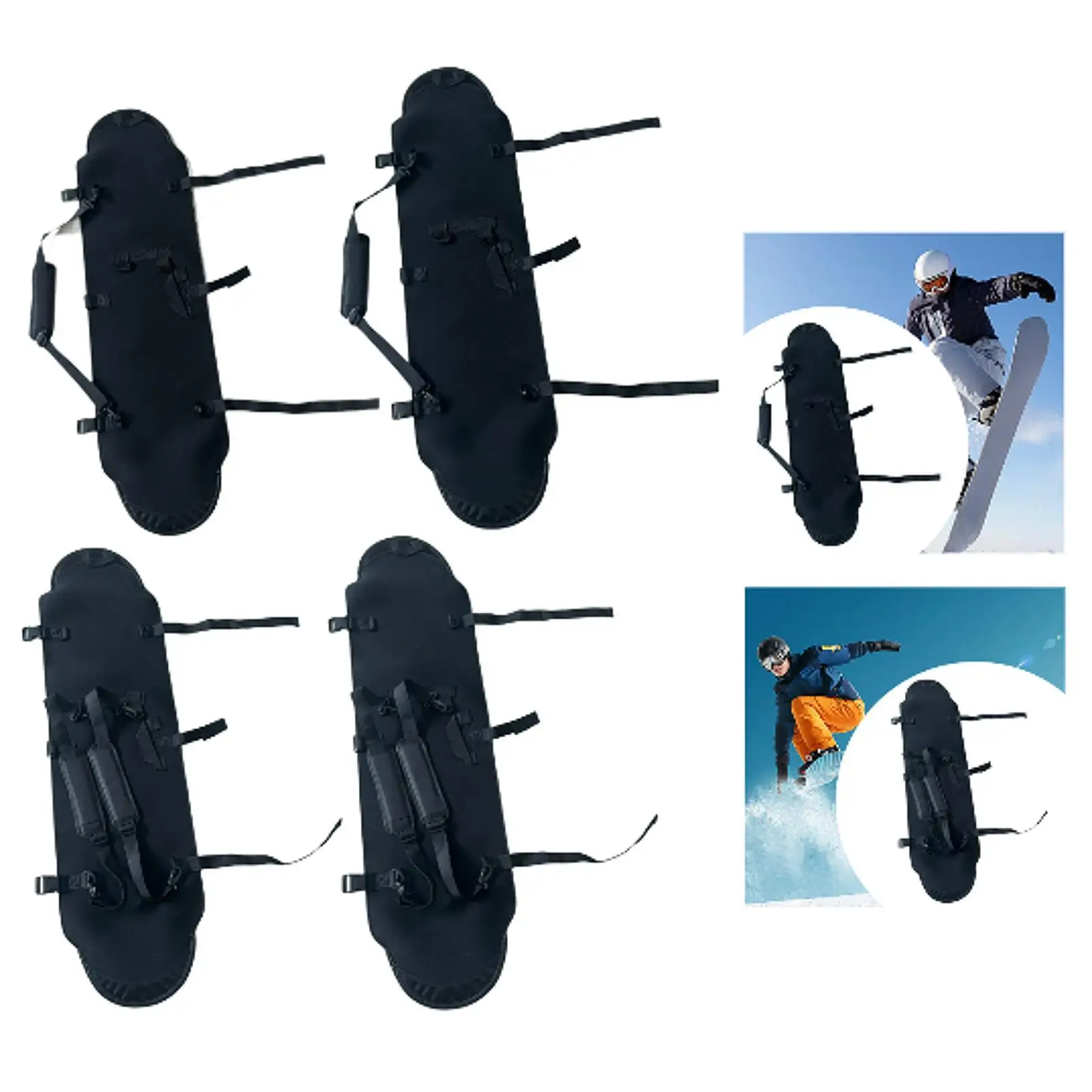 

Snowboard Sleeve Snowboard Wrap Cover Case Snowboard Equipment Detachable Padded Shoulder Strap Men Women Ski Bag Storage Bag