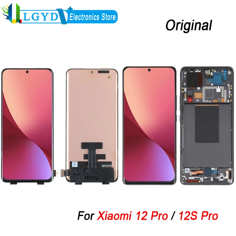 

Оригинальный ЖК-экран 6,73 дюйма для Xiaomi 12 Pro LTPO AMOLED, ЖК-дисплей для Xiaomi 12S Pro, сенсорный дигитайзер, полная сборка