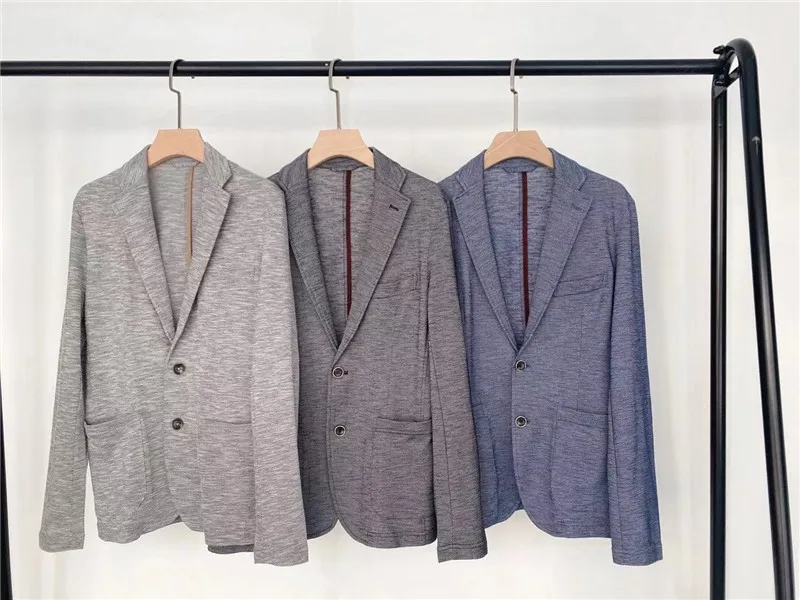 

Повседневный тонкий длинный све, мягкий мужской костюм, весна-лето, новый костюм в клетку, японский костюм на одной пуговице для отдыха, тонкий M...