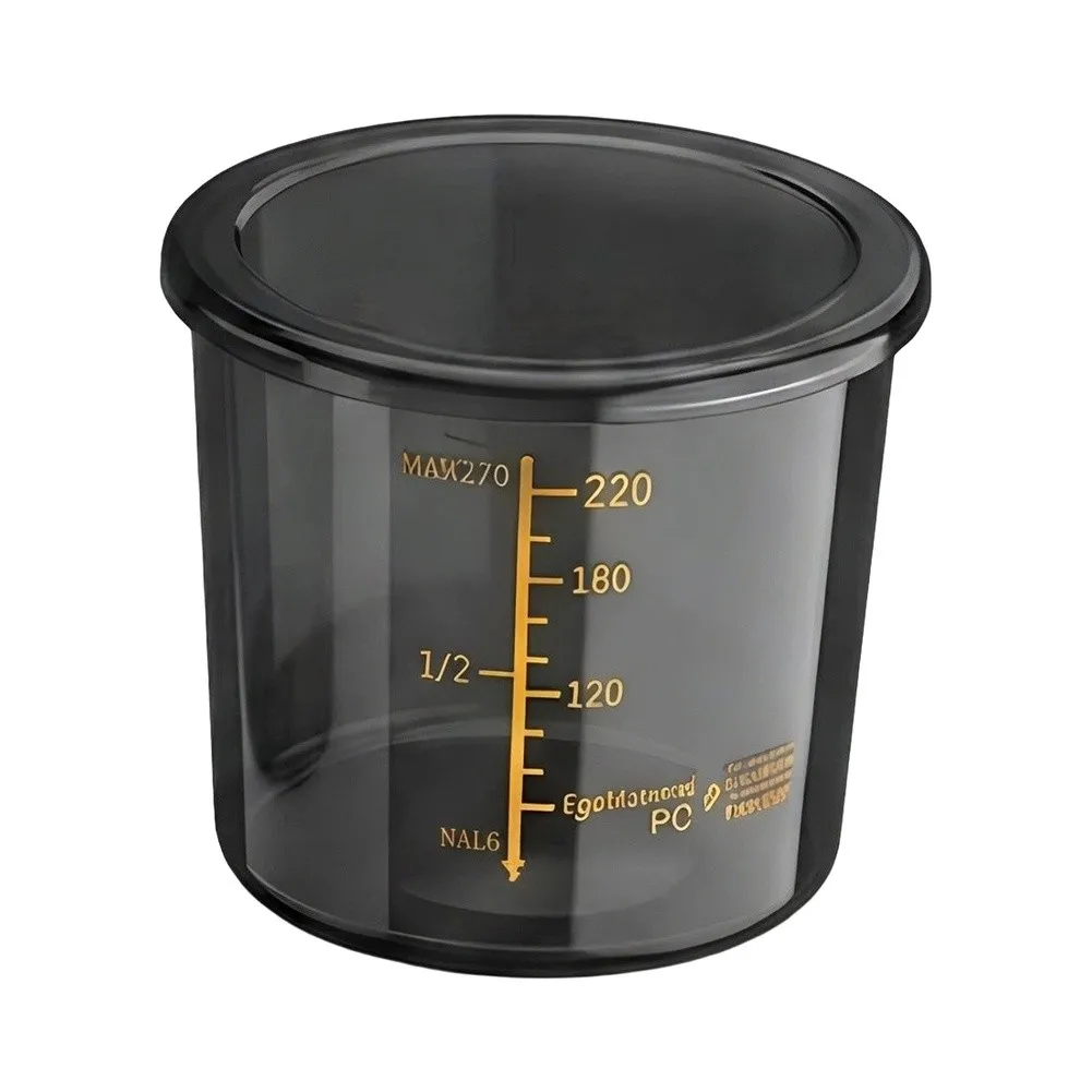Fishing Measuring Cup Set With Scale & Lid Thickened Bait Mixing Cup Transparent Fish Bait Measurement Cup Fishing Tackles