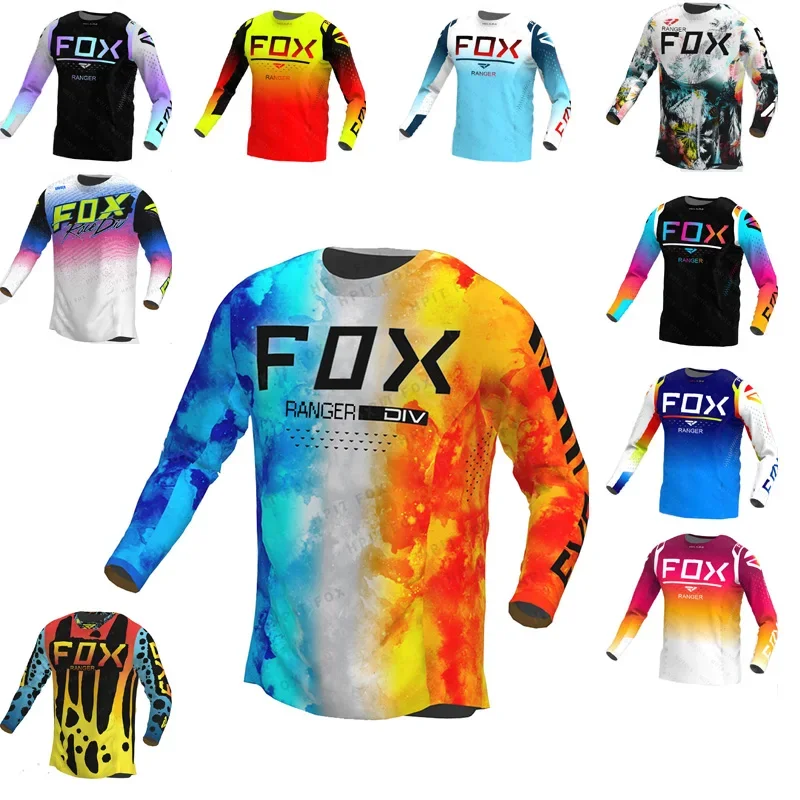 

2024 Enduro Mountain Bike Sleeves Cycling Jersey Downhill Camiseta Motocoss T-shirt MTB Jersey Mx Mountain Bike Clothing