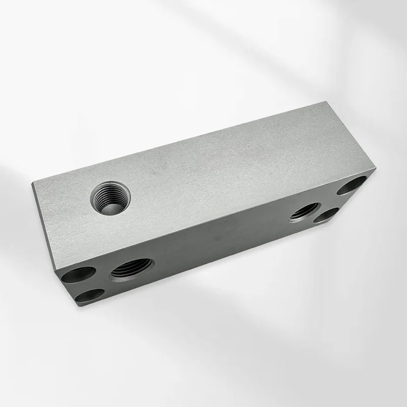 Custom High Quality CNC Milling Non-standard Aluminum Hydraulic Oil Circuit Block