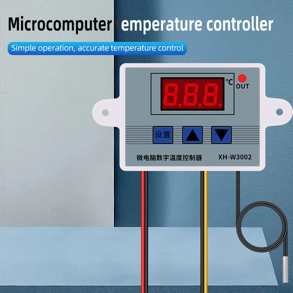 XH-W3002 Digital Thermostat Microcomputer Temperature Controller Heat Cooling Temp Control System for Refrigerator Freezer