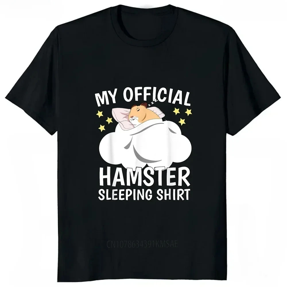 

2026 весна-лето, пижама с рисунком хомяка, стильная уличная футболка, повседневная мода