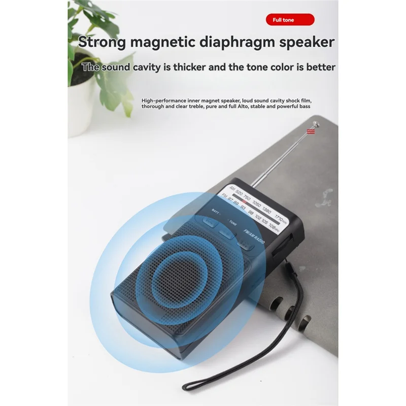 Ingenious-Mini Pocket FM AM Radio Portable Rechargeable Radios With LED Flashlight Support 3.5Mm Headphone TF Card