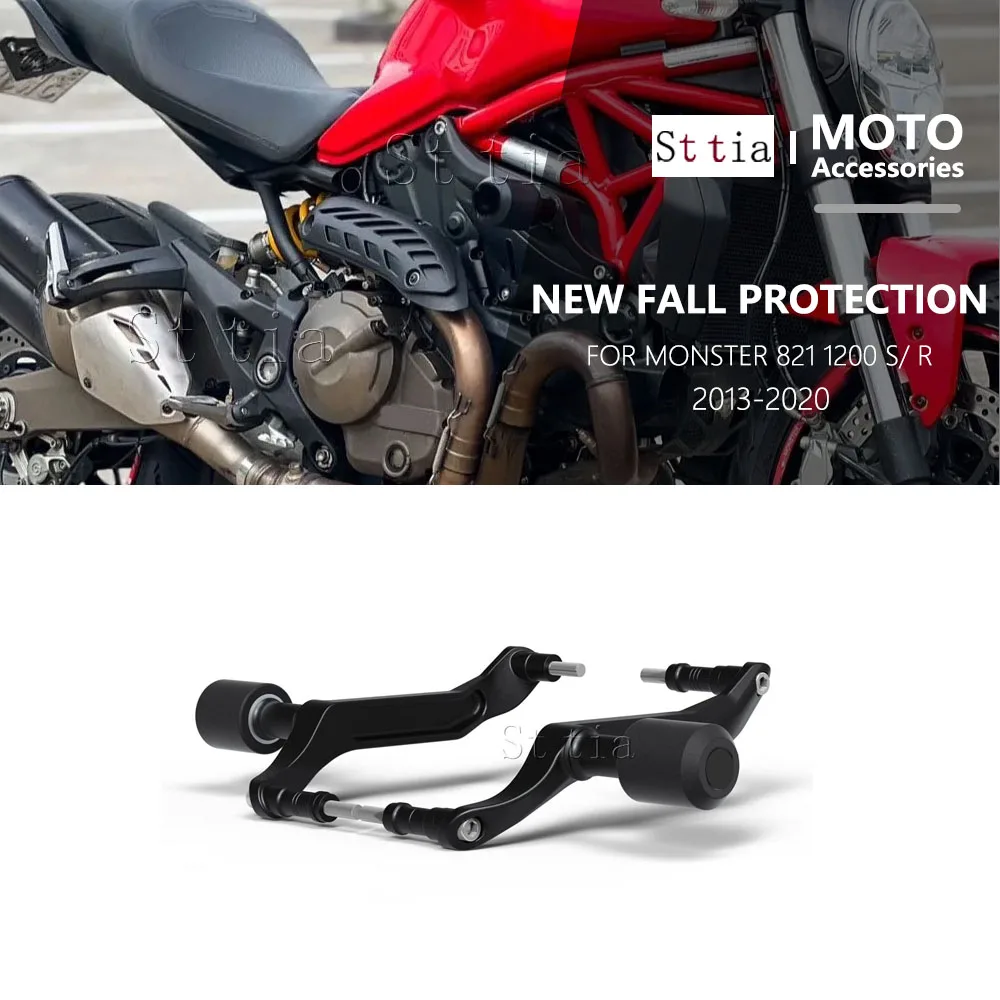 Frame Sliders Crash Protector for Ducati Monster 821 2013-2020 Monster 1200 1200S 1200R 2013-2020 Engine Falling Protection