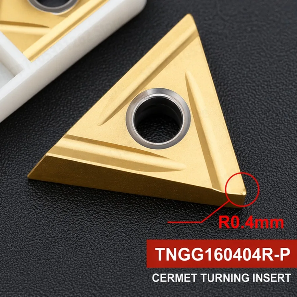 10-Piece TNGG160404R-P TNGG160404L-P  Cermet High Finish External Turning Tools, CNC Lathe Tools, Cutting, High Quality,
