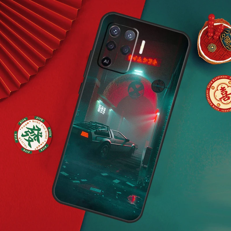 العودة إلى المستقبل حافظة رائعة ل ممن لهم A80 A40 A60 A6 A5 Pro A15 A16 A17 A57 A94 A74 A54 A76 A96 A18 A38 A58 A78 A98