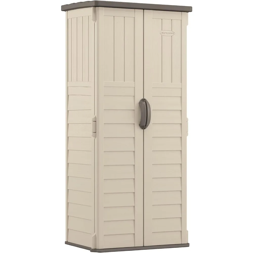 

Vertical Shed with Floor - Vanilla: Add More Storage Space To Your Home with This Versatile Outdoor Storage Shed