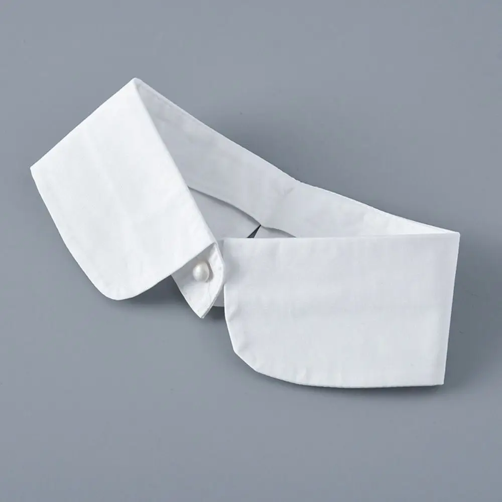 Cute Sweet Detachable Fake Collar White Black Cotton Neckline Decorative Collar Blouse Sweater Shirt