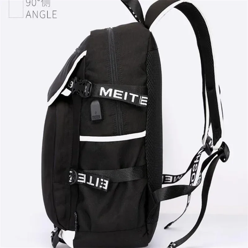 Demon Slayer Shinobu Uzui Tengen Zaino Adolescenti Zaino Anime Uomo Donna Moda Porta di ricarica USB Spalla per laptop Mochila