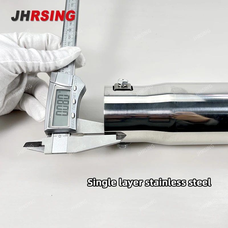 Sell Like Hot Car Steel Stainless Vehicle Chrome Exhaust Pipe Tip Muffler Trim Tail Tube For Car Motorcycle Accessorie