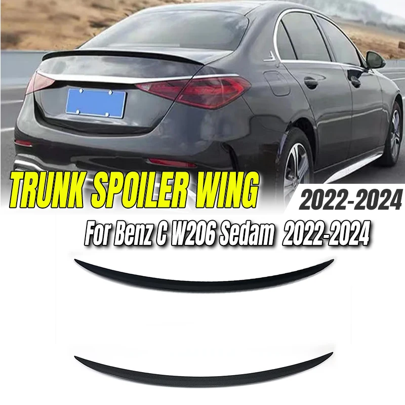

AMG Style Rear Spoiler Wing For Mercedes C class W206 C200 C260 C300 C43 C63 AMG 2022-2024 Tail Deflector Body Kit