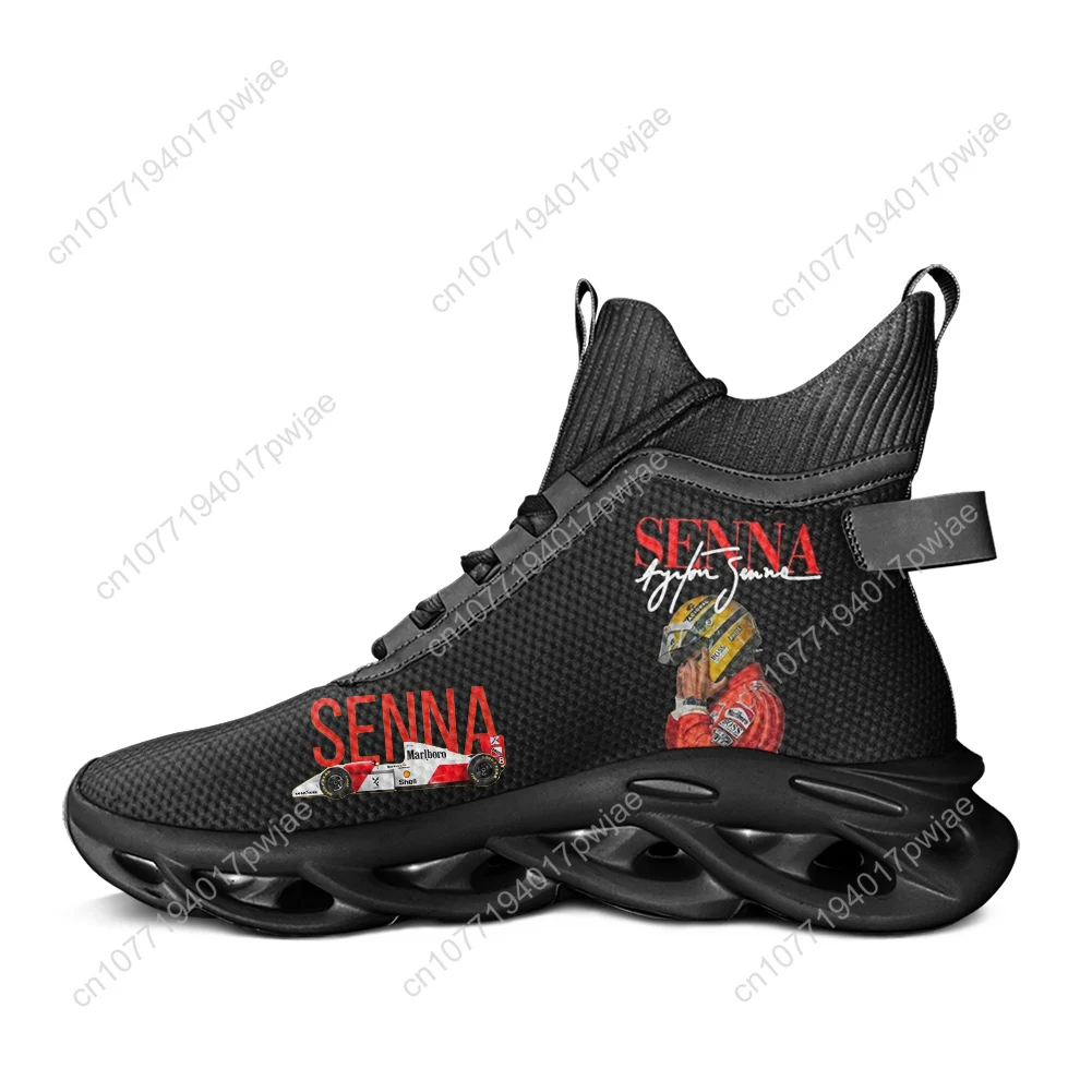 Ayrton Senna racing graphics High Top Flats Sneakers Mens Womens Hiking Sneakers Travel Shoes Running Casual Custom shoes