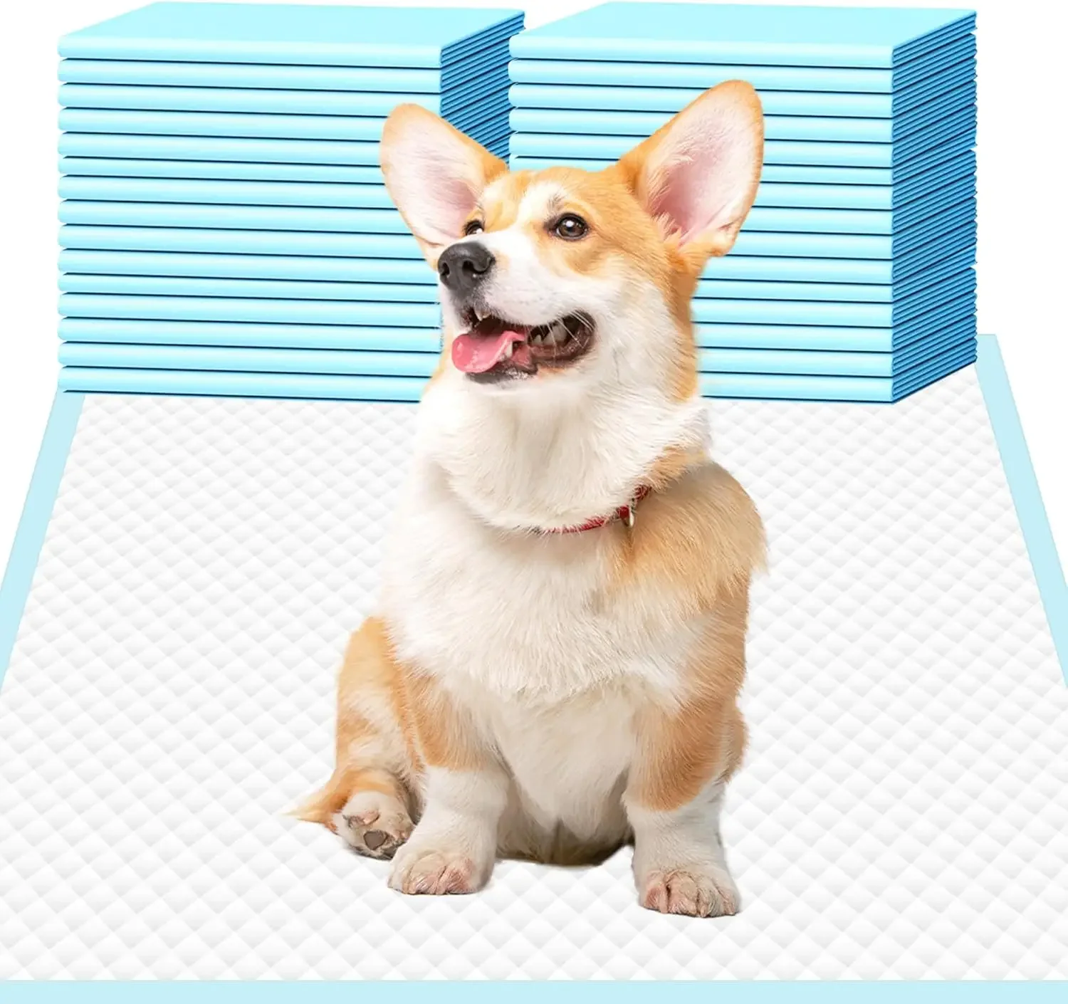 Super Absorbent Leak-Proof Dog Pee Pads, 22x23 Inches, Disposable Pet Training Pads for Quick Drying (30 Count)