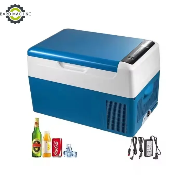 

Compressor Mini Car Fridges Camping Portable Freezer Dual Core With Control Panel for Outdoors Refrigerator