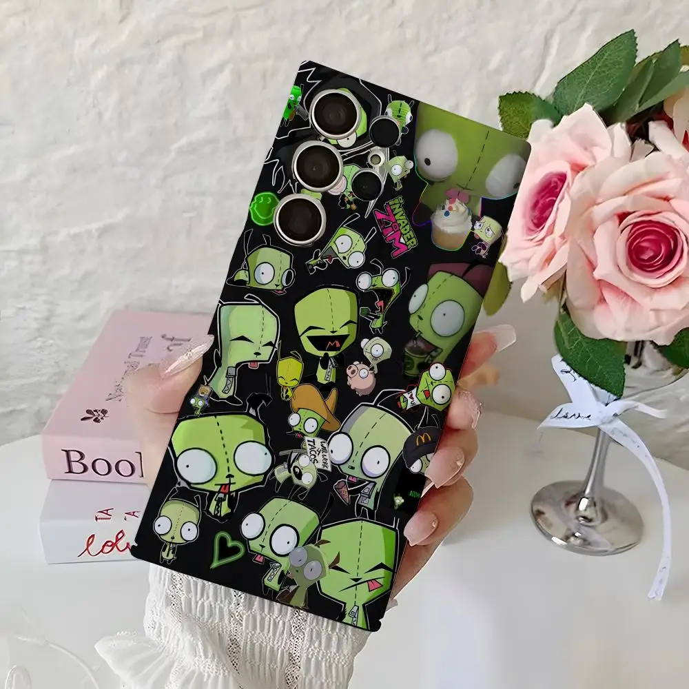 Invader Zim Phone Case For Samsung S25 Ultra S24 S22 Plus S21 S25Plus S24Ultra All Inclusive Glossy Cover