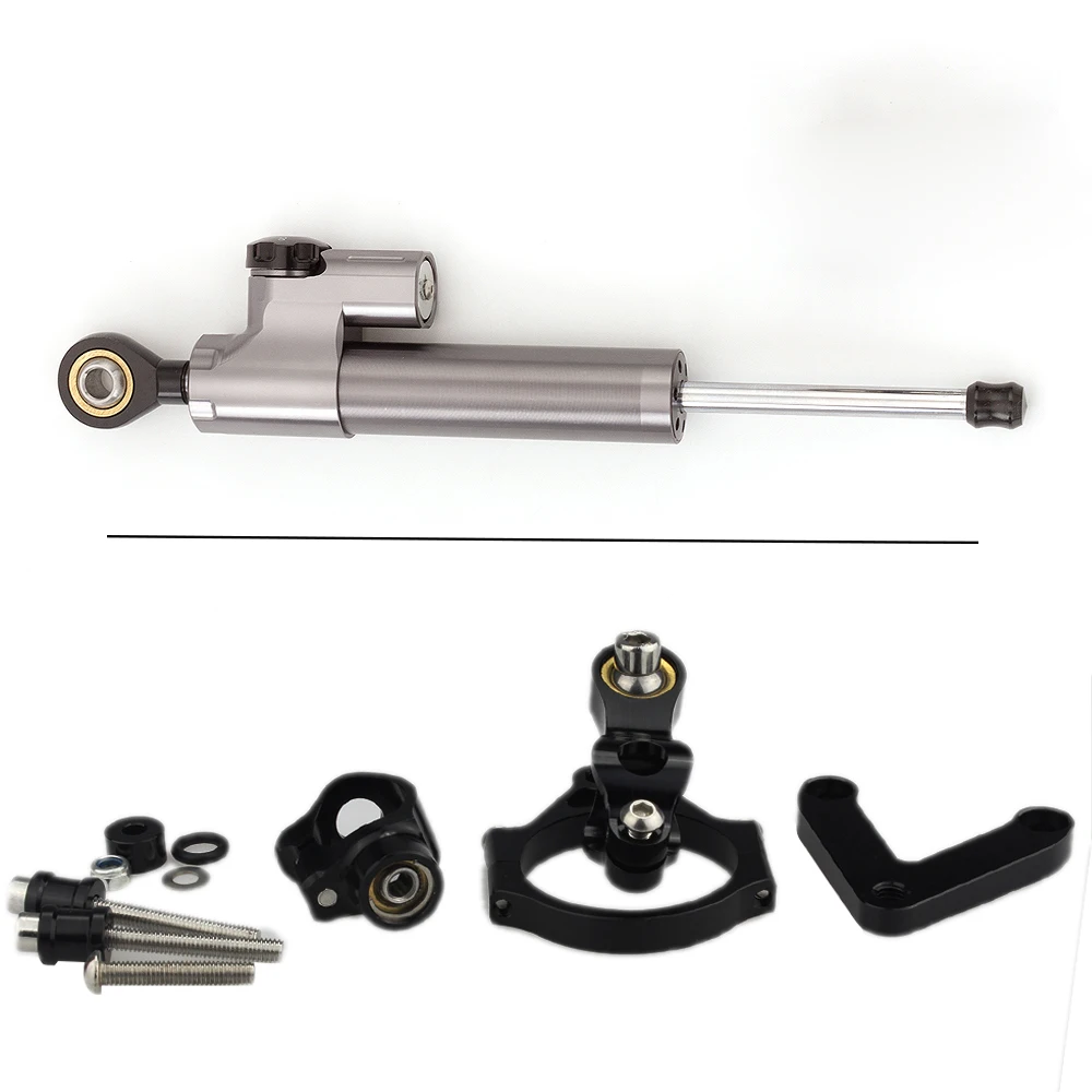 Carbon Steering Dampers For DUCATI 848 2008-2012  Motorcycle Stabilize Damper Bracket Mounting Kit