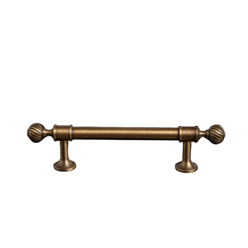 Brass Handles Brushed Antique Luxury Kitchen Cabinet Pull Wardrobe Dresser Drawer Knob Shell Handle Furniture Hardware