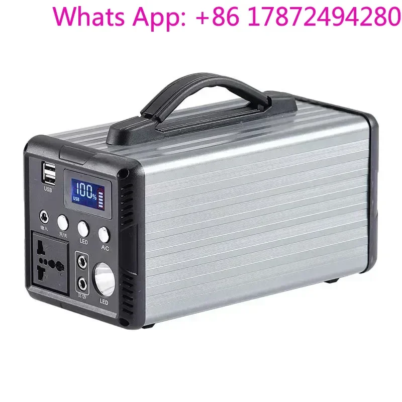 220V Portable Power Station AC DC 200/300/500/600W Solar Generator Outdoor Work Travel Emergency Power Supply