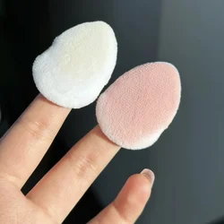 Flower Knows Mini Finger Powder Puff, maquiagem, solta, super macio, 2 pcs por pacote