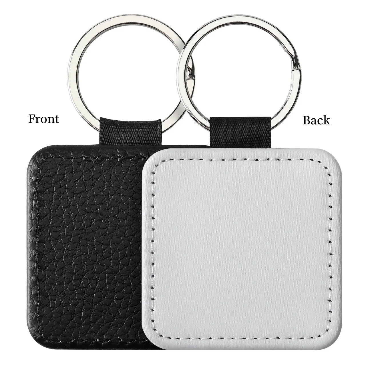 20 stuks PU sleutelhanger sleutelhangers PU lederen sleutelhanger sublimatie blanks sleutelhanger kleine cadeaus voor vrouwen auto tas accessaries DIY logo