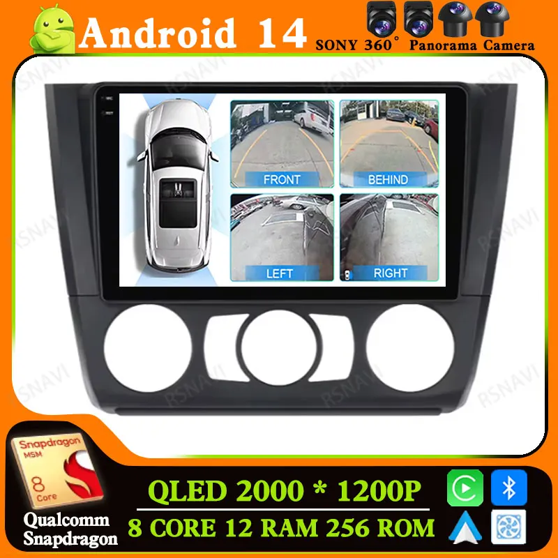 

Android 14 Car Radio For BMW 1-Series 1 Series E88 E82 E81 E87 2004-2011 Multimedia Navigation 4G LTE DSP BT 2 DIN Viedo Player