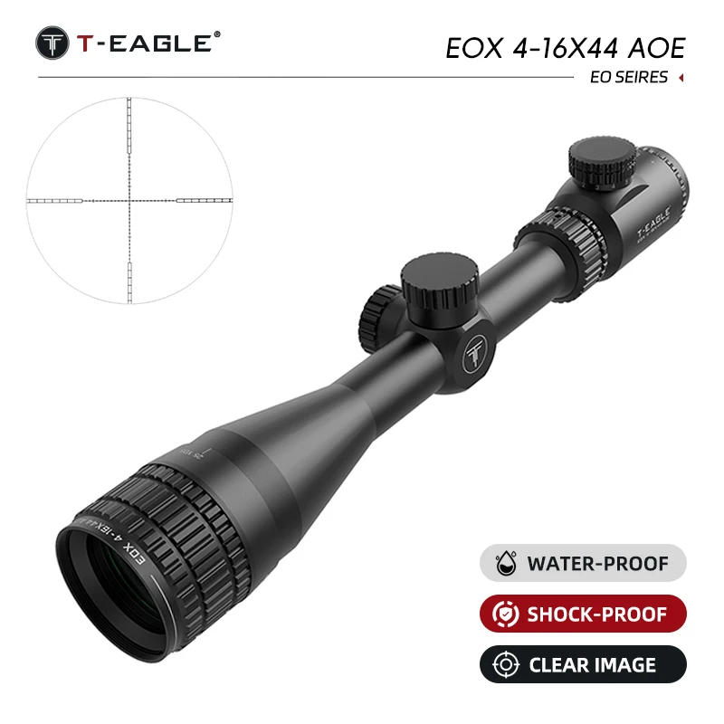 T-EAGLE EOX 4-16x44 AOIR Spotting Scope, Lunettes Tactical Rifles, Hunting and Shooting Rifle, Sniper Hunting Fits