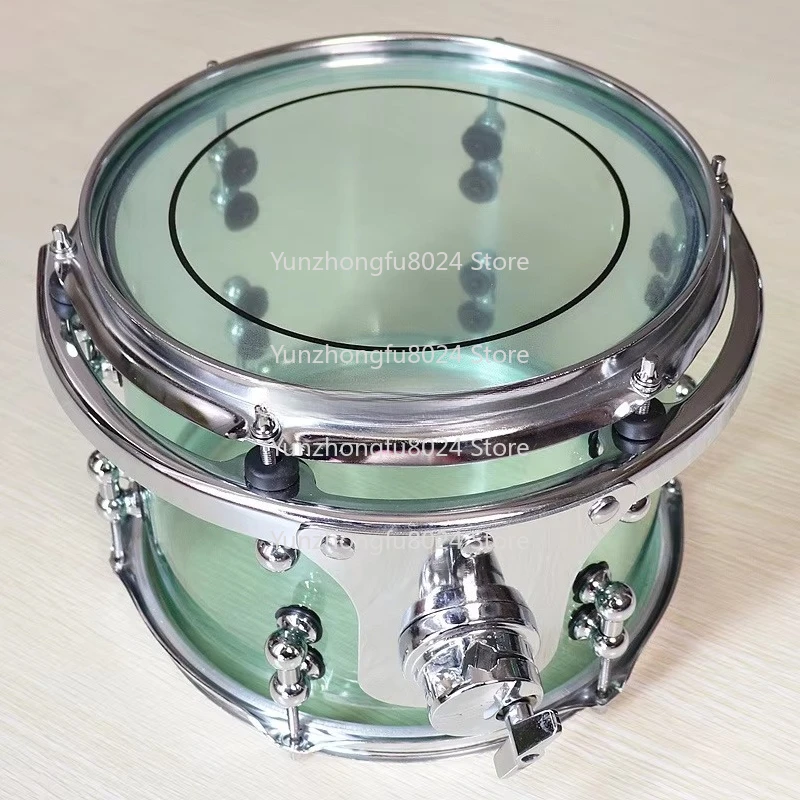 Comfort Drum10*8 Inch Acrylic Tom Floor Drum Set Musical Instrument with Parts Holder