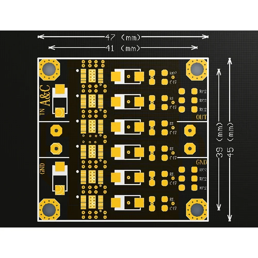 Nvarcher 6 parallel 3A LT3045 low noise linear regulated power supply module