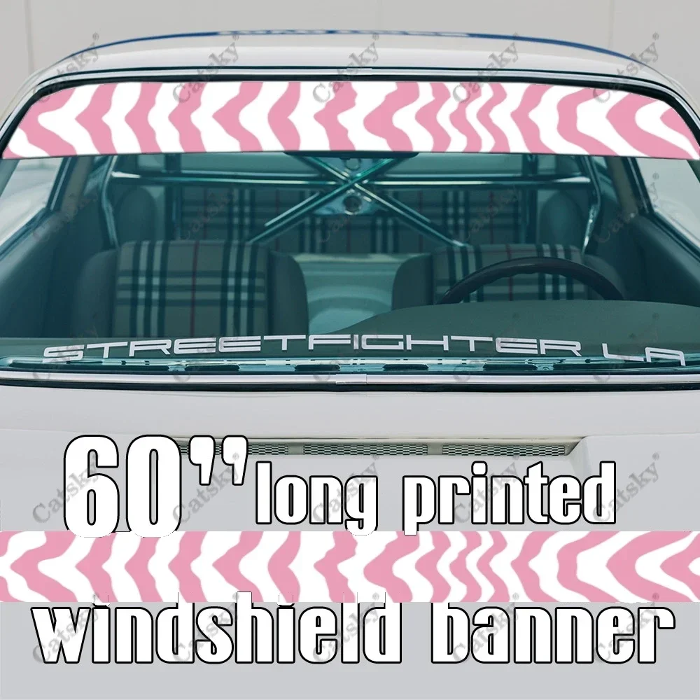 

Tiger Texture Car Front Windshield Window Vinyl Banner Decal Car Vinyl Sticker Decal Windshield Banner Sticker