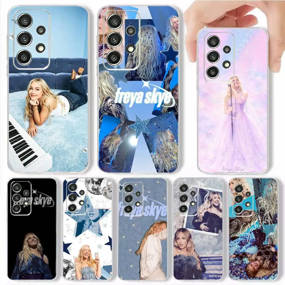 Singer Freya Skye Stardust Phone Case Soft Transparent TPU Case For Samsung S25,S24,S21,S22,S23,S30,Ultra,S20,Plus