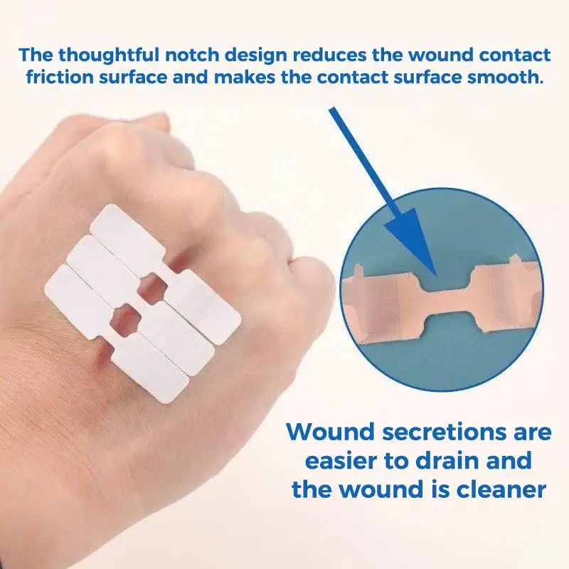 25/50Pcs Adhesive Strip Suture Bandages Butterfly Closure Bandage Strips For Closing Skin Wounds With Non-Stick Pad