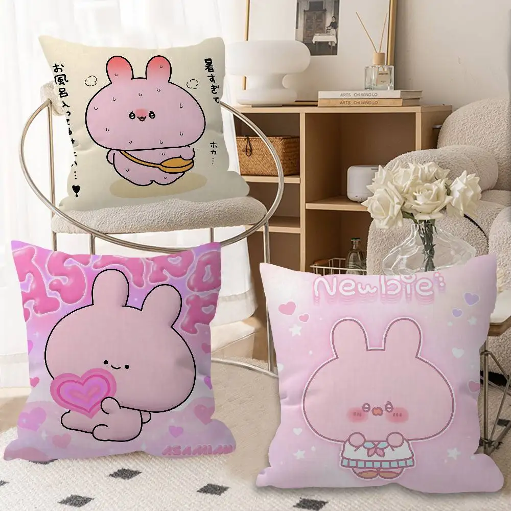 A-Asamimichan Sweet-Adorable Pillow Cover for Bedroom Room and Living Room Sofa Decorative Cushion Cover