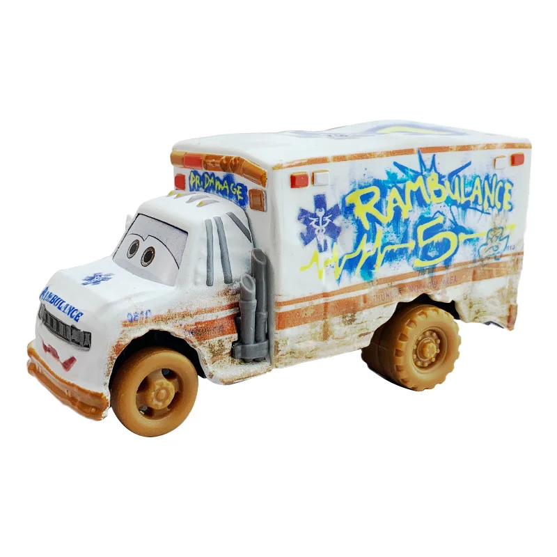 New Collection Miss Fritter Frank Damage Racing Car Ramone Queen Boost King Diecast Metal Lightning Toy Original 2 3 Grem Acer