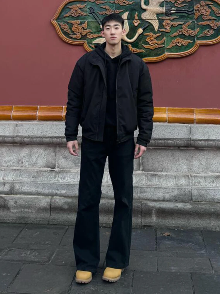 

Мужские джинсы Cleanfit American High Street, прямые, с эффектом стройности, слегка расклешенные, со средней высотой талии, на молнии