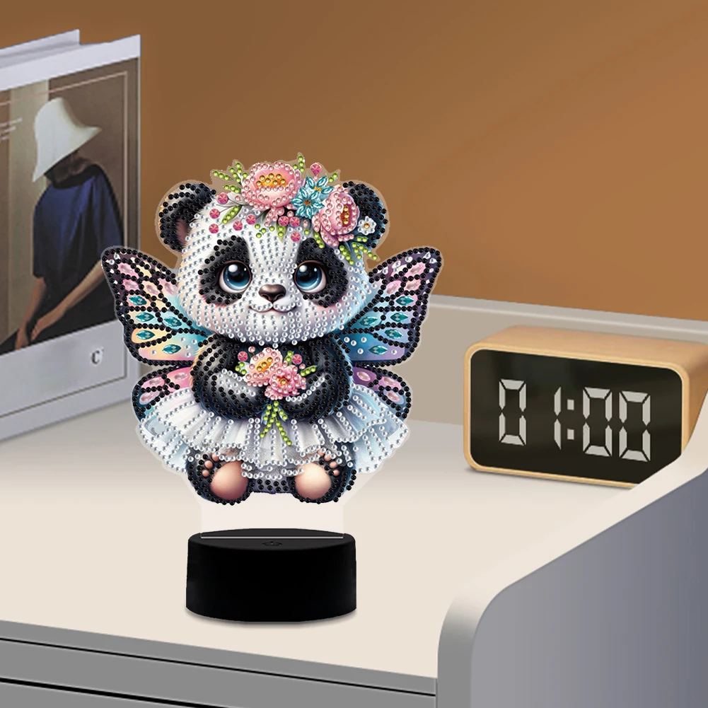 Бабочка Животное 5D DIY Алмазная Живопись Лампа с Инструментами 5D DIY Алмазная Живопись Светодиодный Свет для Спальни Гостиной Домашний Офис