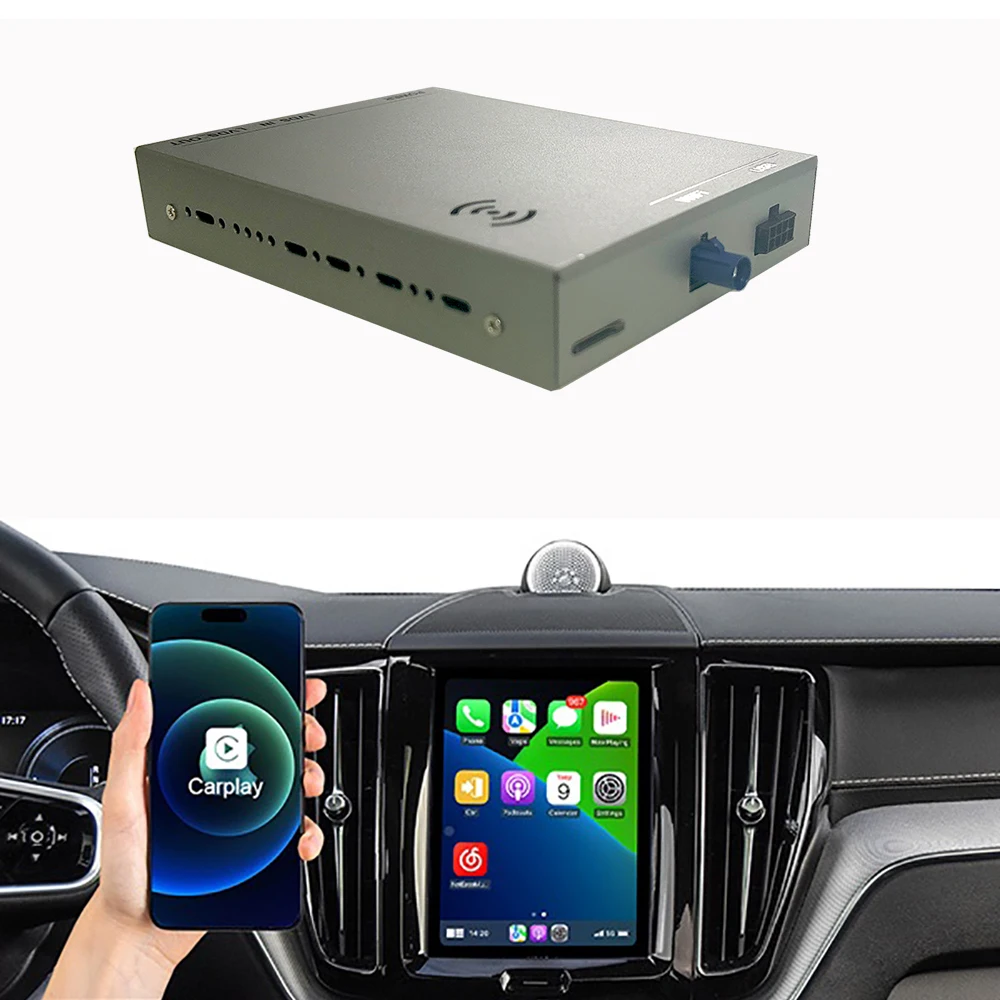 

Orignal Screen Upgrade Wireless Carply for Volvo XC90 XC60 XC40 S90 S60 V90 V60 Carplay AI Adapter Android Auto Carplay Box