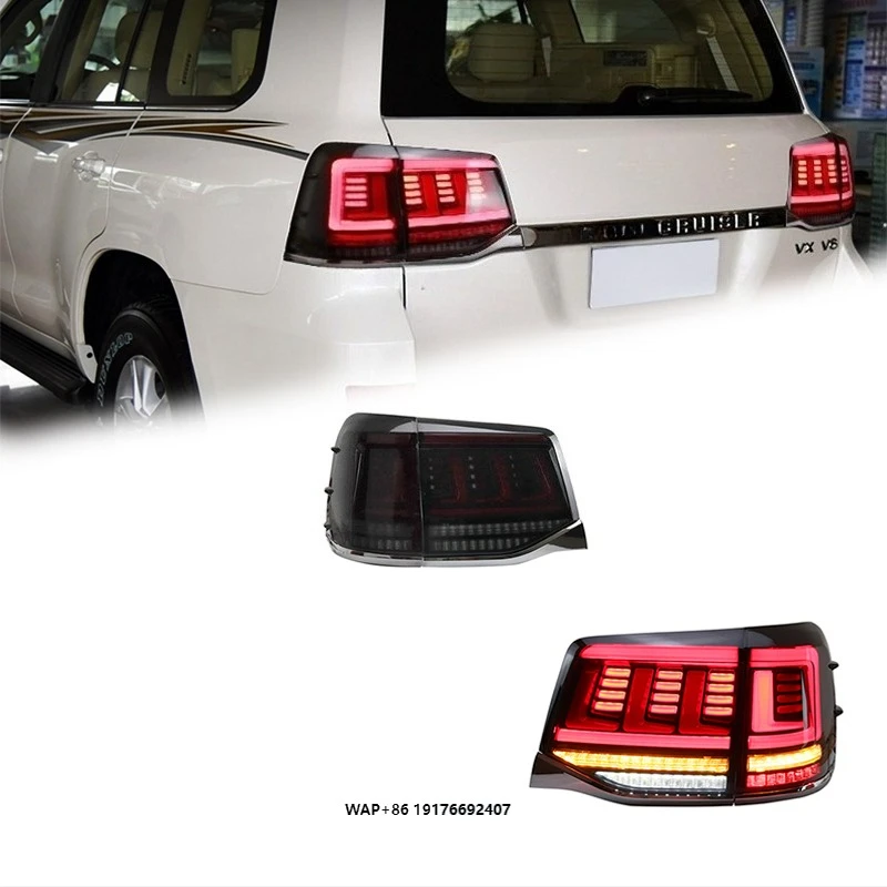 

FT Car Lights ForToyota Land Cruiser LC200 Taillights 2016-2021 LED Tail Lamp Dynamic Turn Signal Light Car Taillights Assembly