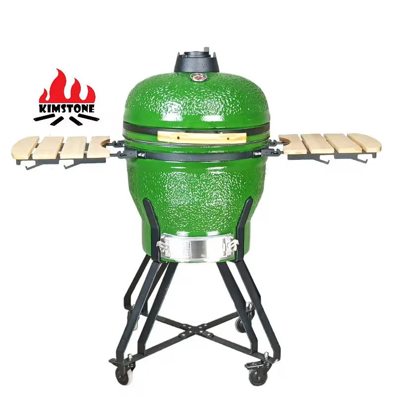 ceramic barbecue grill outdoor camping charcoal grill 21-inch stew oven pizza high-end factory direct sales