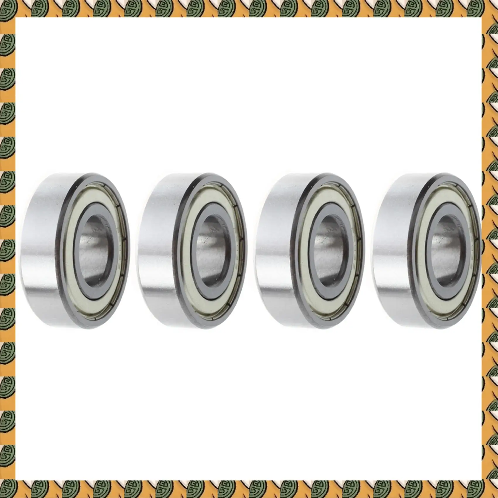 A77I 4X 6203Z Радиальный шарикоподшипник с двойной металлической метрической канавкой 17 X 40 X 12 мм