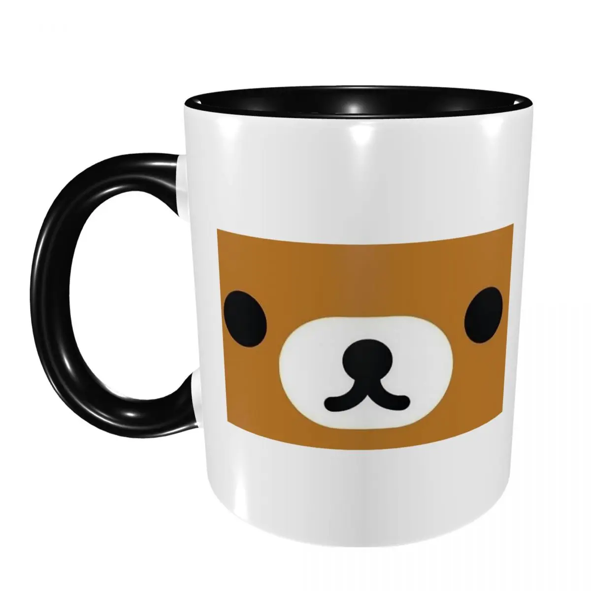 Rilakkuma Relax Bear Big Face Mug Funny Ceramic Coffee Cups Tea Mugs Milk Cup Drinkware Gifts for Woman Man