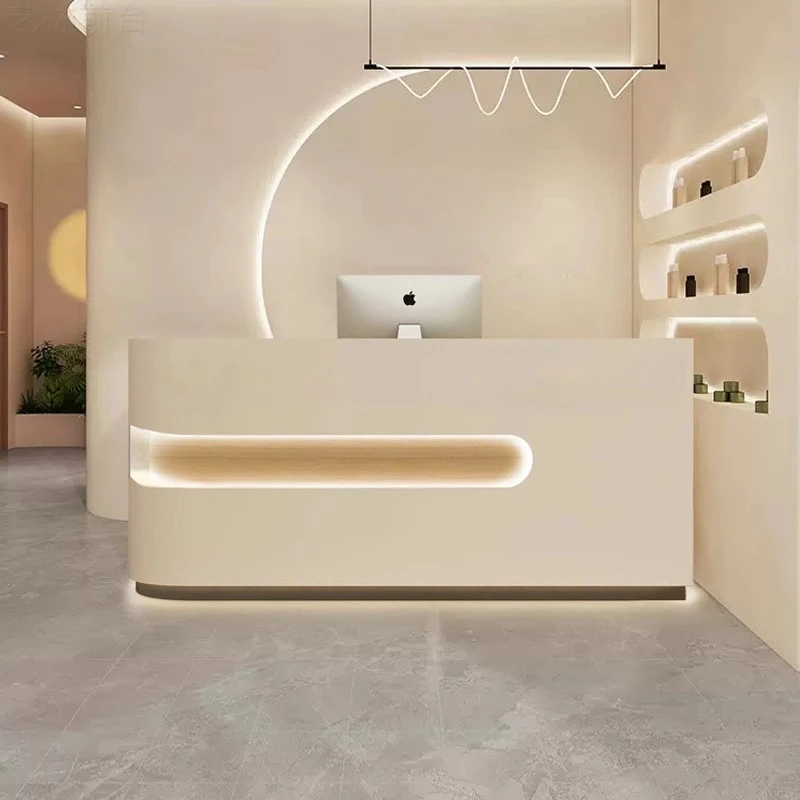 

Hotel Company Reception Desks Industrial Beauty Salon Reception Desks Modern Minimalist Comptoire Accueil Commercial Furniture
