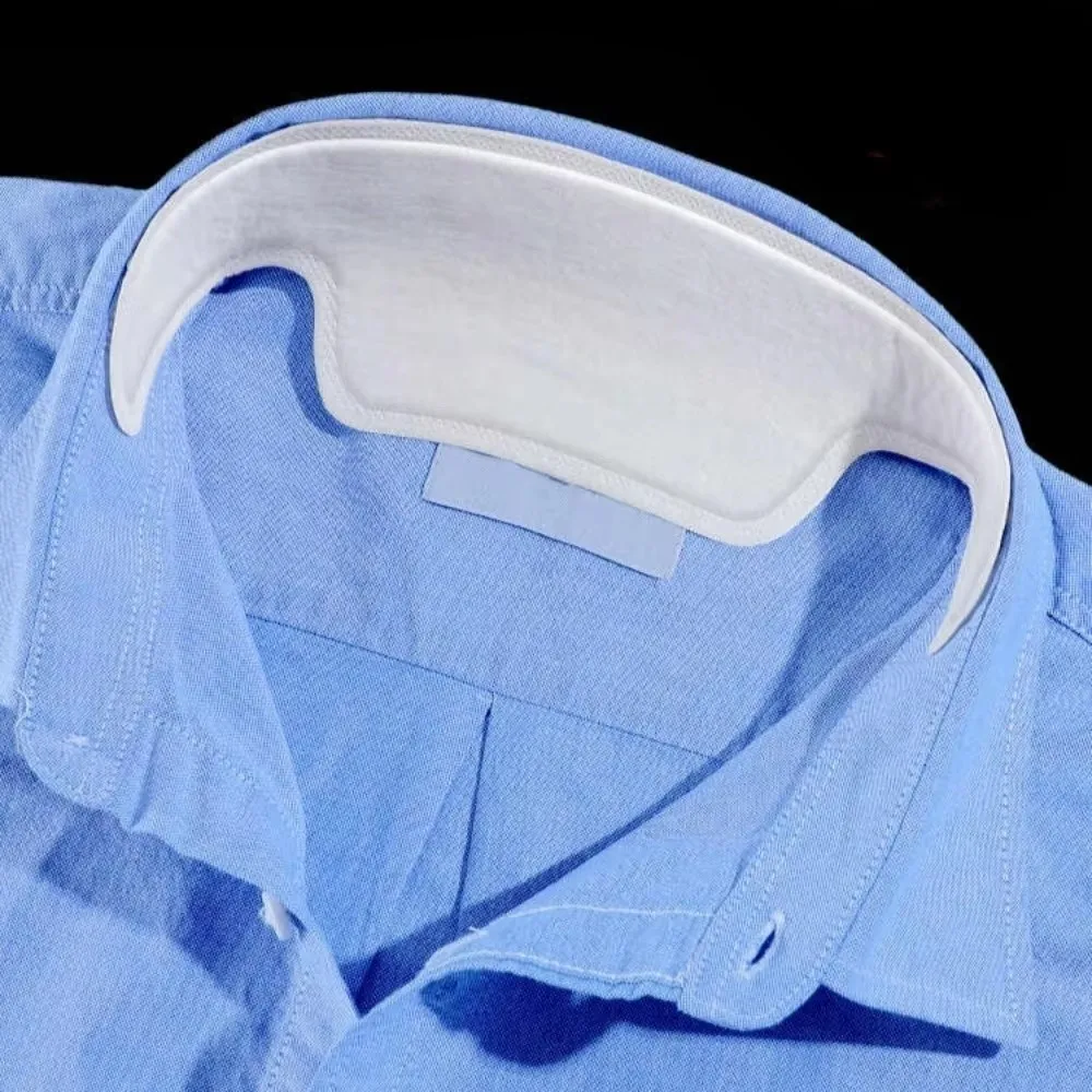 10Pcs New Anti Perspiration Collar Sweat Patches Disposable Breathable Collar Sweat Pads White Sweatproof Shirts Stickers Unisex